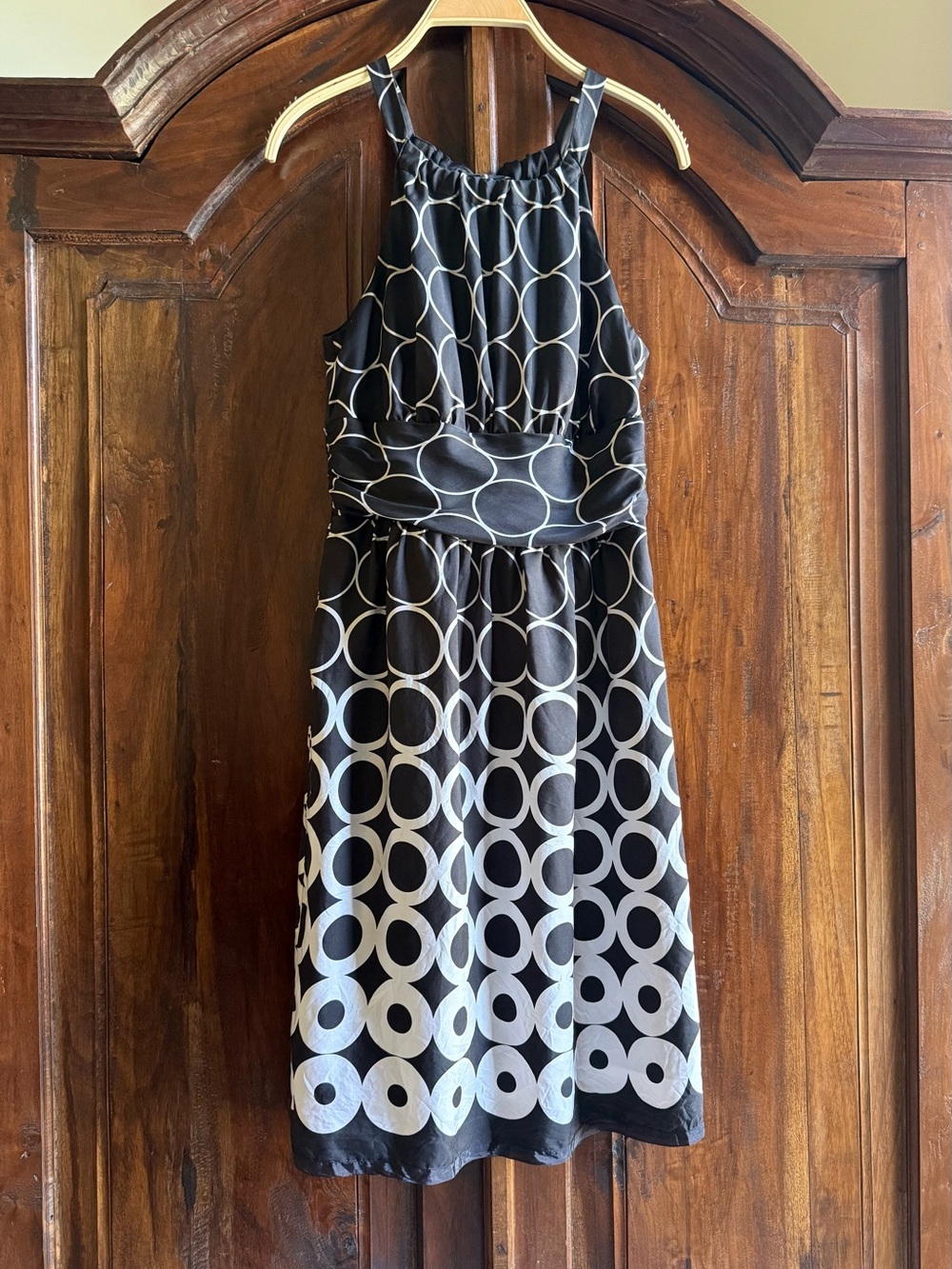 White House | Black Market Silk Halter Cocktail Party Dress